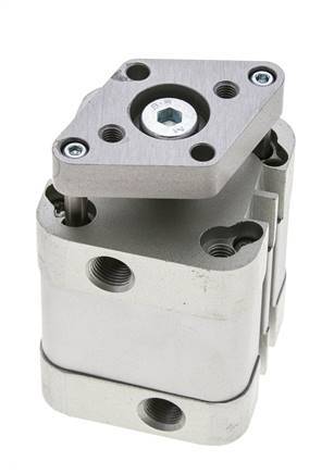 ISO 21287 Kompakter doppeltwirkender Zylinder 32-15mm - magnetisch - nicht drehend