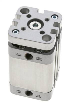ISO 21287 Kompakter doppeltwirkender Zylinder 32-30mm - magnetisch - nicht drehend