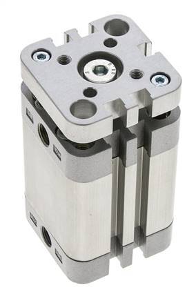 ISO 21287 Kompakter doppeltwirkender Zylinder 32-30mm - magnetisch - nicht drehend