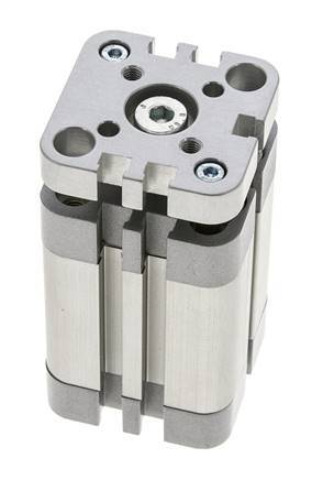 ISO 21287 Kompakter doppeltwirkender Zylinder 32-30mm - magnetisch - nicht drehend
