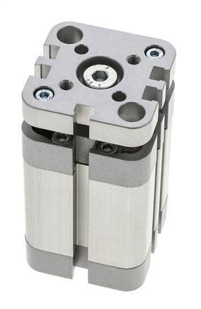 ISO 21287 Kompakter doppeltwirkender Zylinder 32-30mm - magnetisch - nicht drehend