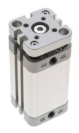 ISO 21287 Kompakter doppeltwirkender Zylinder 32-50mm - magnetisch - nicht drehend