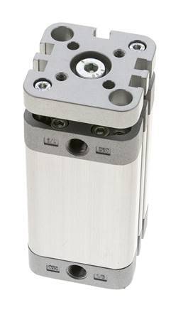 ISO 21287 Kompakter doppeltwirkender Zylinder 32-50mm - magnetisch - nicht drehend