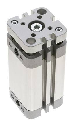 ISO 21287 Kompakter doppeltwirkender Zylinder 32-50mm - magnetisch - nicht drehend