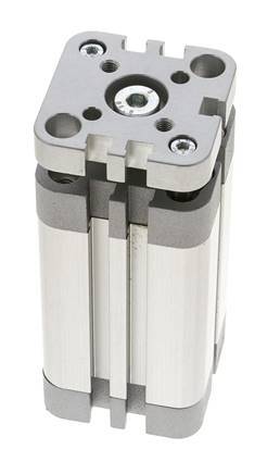 ISO 21287 Kompakter doppeltwirkender Zylinder 32-50mm - magnetisch - nicht drehend