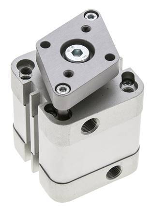 ISO 21287 Kompakter doppeltwirkender Zylinder 40-15mm - magnetisch - nicht drehend