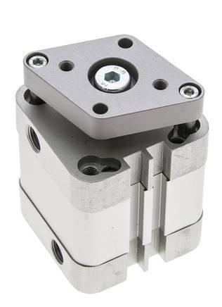 ISO 21287 Kompakter doppeltwirkender Zylinder 40-15mm - magnetisch - nicht drehend