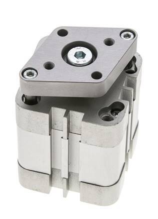 ISO 21287 Kompakter doppeltwirkender Zylinder 40-15mm - magnetisch - nicht drehend
