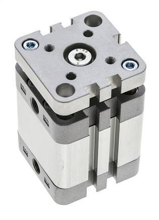 ISO 21287 Kompakter doppeltwirkender Zylinder 40-20mm - magnetisch - nicht drehend