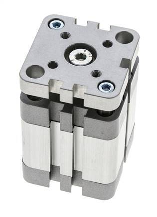 ISO 21287 Kompakter doppeltwirkender Zylinder 40-20mm - magnetisch - nicht drehend