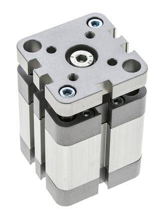 ISO 21287 Kompakter doppeltwirkender Zylinder 40-20mm - magnetisch - nicht drehend