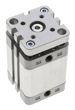 ISO 21287 Compact Double Acting Cylinder 40-30mm - Magnetic - Non-Rotating
