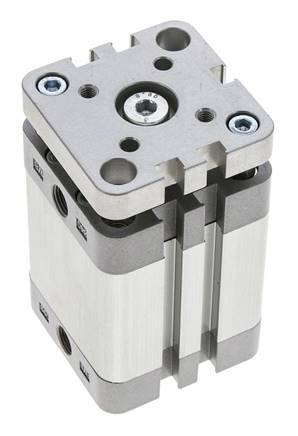 ISO 21287 Kompakter doppeltwirkender Zylinder 40-30mm - magnetisch - nicht drehend
