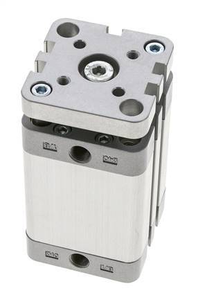 ISO 21287 Kompakter doppeltwirkender Zylinder 40-40mm - magnetisch - nicht drehend