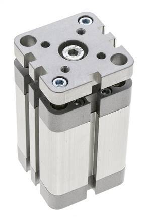 ISO 21287 Kompakter doppeltwirkender Zylinder 40-40mm - magnetisch - nicht drehend