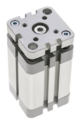 ISO 21287 Kompakter doppeltwirkender Zylinder 40-40mm - magnetisch - nicht drehend