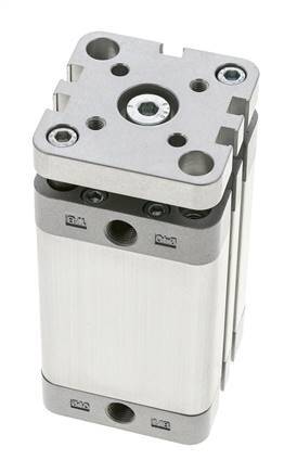 ISO 21287 Kompakter doppeltwirkender Zylinder 40-50mm - magnetisch - nicht drehend