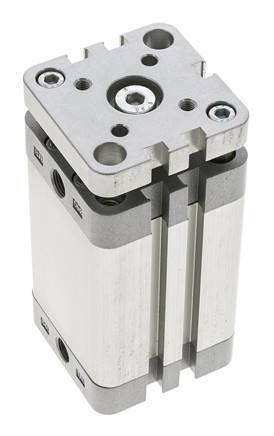 ISO 21287 Kompakter doppeltwirkender Zylinder 40-50mm - magnetisch - nicht drehend