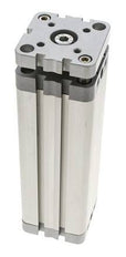 ISO 21287 Kompakter doppeltwirkender Zylinder 50-150mm - magnetisch - nicht drehend