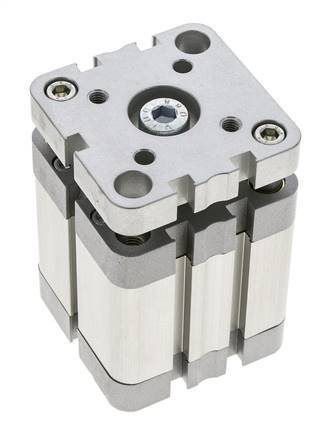 ISO 21287 Kompakter doppeltwirkender Zylinder 50-30mm - magnetisch - nicht drehend