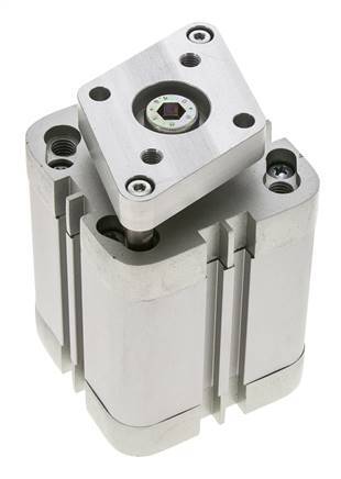 ISO 21287 Kompakter doppeltwirkender Zylinder 50-40mm - magnetisch - nicht drehend