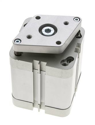 ISO 21287 Kompakter doppeltwirkender Zylinder 63-40mm - magnetisch - nicht drehend