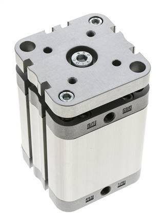 ISO 21287 Kompakter doppeltwirkender Zylinder 63-50mm - magnetisch - nicht drehend