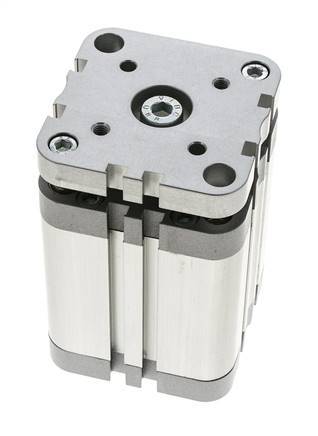 ISO 21287 Kompakter doppeltwirkender Zylinder 63-50mm - magnetisch - nicht drehend
