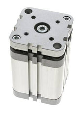 ISO 21287 Kompakter doppeltwirkender Zylinder 63-50mm - magnetisch - nicht drehend