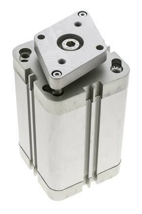 ISO 21287 Kompakter doppeltwirkender Zylinder 63-80mm - magnetisch - nicht drehend