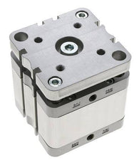 ISO 21287 Kompakter doppeltwirkender Zylinder 80-25mm - magnetisch - nicht drehend