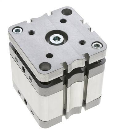 ISO 21287 Compact Double Acting Cylinder 80-25mm - Magnetic - Non-Rotating