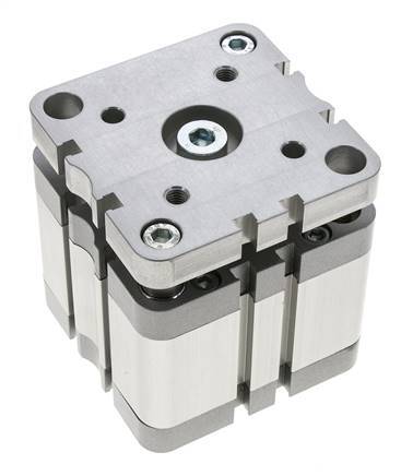 ISO 21287 Kompakter doppeltwirkender Zylinder 80-25mm - magnetisch - nicht drehend