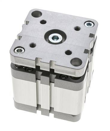 ISO 21287 Kompakter doppeltwirkender Zylinder 80-25mm - magnetisch - nicht drehend