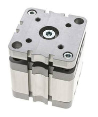 ISO 21287 Kompakter doppeltwirkender Zylinder 80-25mm - magnetisch - nicht drehend
