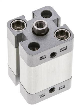 ISO 21287 Einfachwirkender Kompaktzylinder 20-15mm - Magnetisch