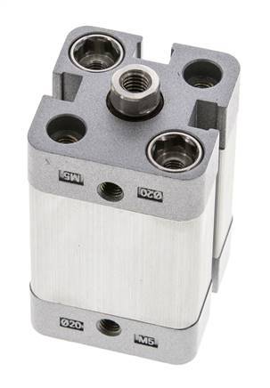 ISO 21287 Kompakter einfachwirkender Zylinder 20-20mm - magnetisch