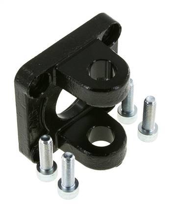 Clevis Female 63 mm ISO 15552 ISO 21287 Burnished steel