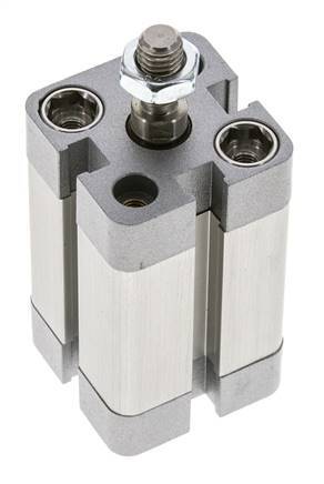 ISO 21287 Kompakter einfachwirkender Zylinder 20-25mm - Magnetisch - Stange mit Außengewinde