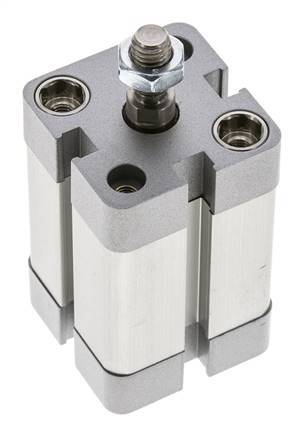 ISO 21287 Kompakter einfachwirkender Zylinder 25-25mm - Magnetisch - Stange mit Außengewinde