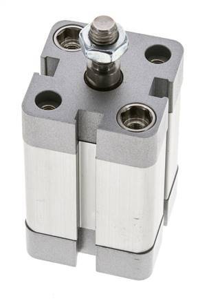 ISO 21287 Kompakter einfachwirkender Zylinder 25-25mm - Magnetisch - Stange mit Außengewinde