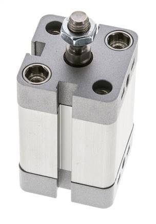 ISO 21287 Kompakter einfachwirkender Zylinder 25-25mm - Magnetisch - Stange mit Außengewinde