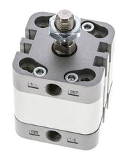 ISO 21287 Einfachwirkender Kompaktzylinder 32-10mm - Magnetisch - Stangengriff