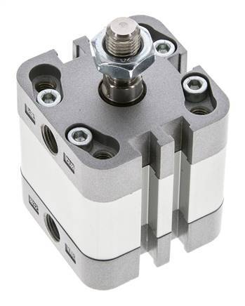 ISO 21287 Einfachwirkender Kompaktzylinder 32-10mm - Magnetisch - Stangengriff