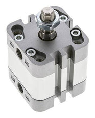ISO 21287 Einfachwirkender Kompaktzylinder 32-10mm - Magnetisch - Stangengriff