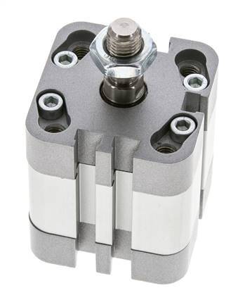 ISO 21287 Einfachwirkender Kompaktzylinder 32-10mm - Magnetisch - Stangengriff