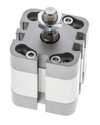 ISO 21287 Einfachwirkender Kompaktzylinder 32-10mm - Magnetisch - Stangengriff