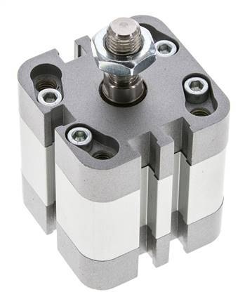 ISO 21287 Einfachwirkender Kompaktzylinder 32-10mm - Magnetisch - Stangengriff