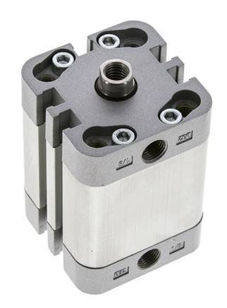 ISO 21287 Einfachwirkender Kompaktzylinder 32-25mm - Magnetisch
