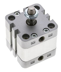 ISO 21287 Einfachwirkender Kompaktzylinder 40-10mm - Magnetisch - Stangengriff